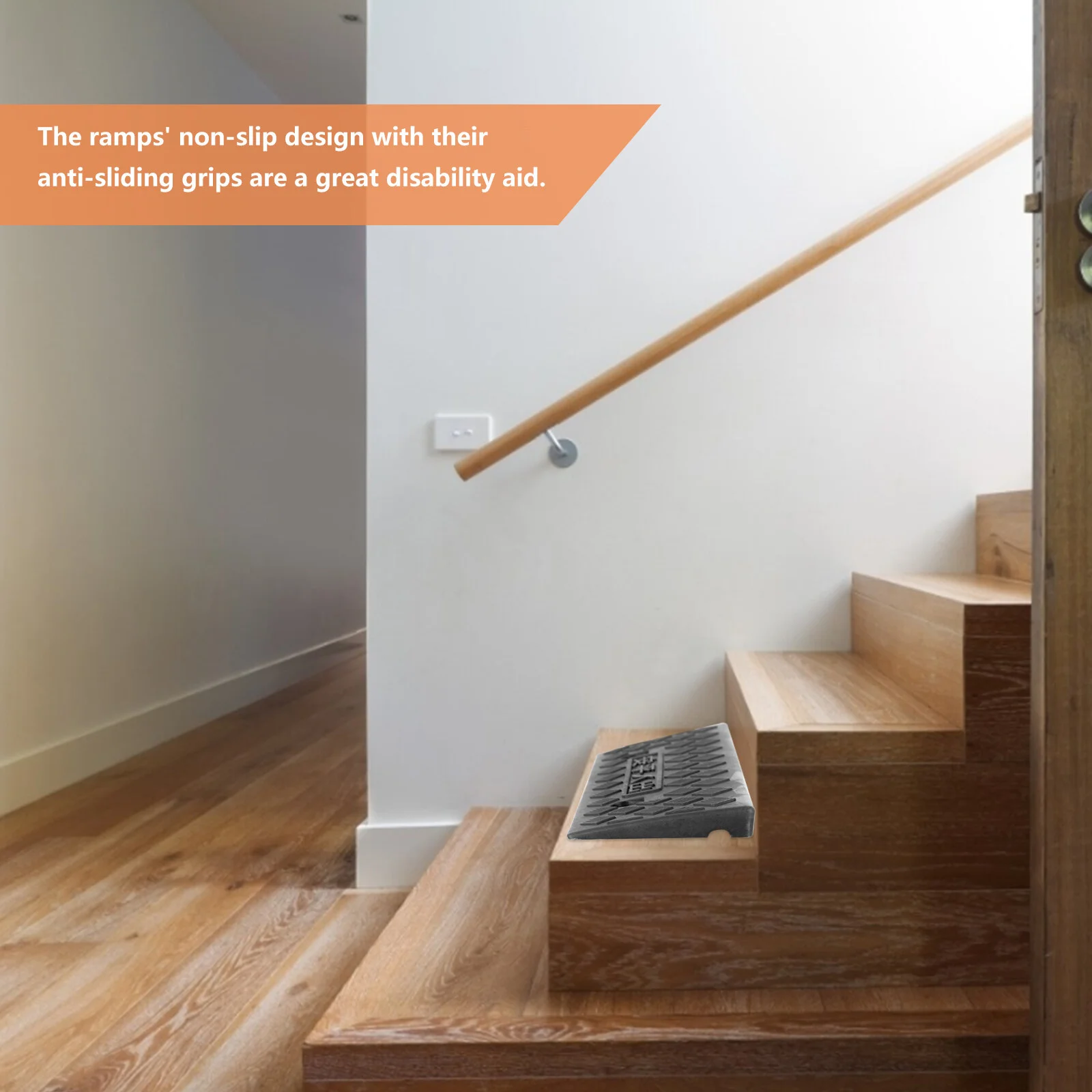 Foldable Plastic Wheelchair Ramp Mat for Indoor Slopes Hand Tools