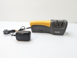 Smith&#39;s Edge Pro Electric Knife Sharpener Model #50005 Yellow Gray TESTED  - $14.85