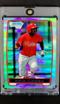 2012 Bowman Chrome Refractor #BCP165 Carlos Valenzuela RC Rookie Great Condition - £1.86 GBP