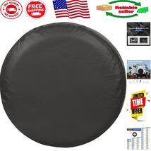 Durable UV Protected Black Tire Cover for 30-33 Inch SUVs, Trailers, and... - $884.69 MXN