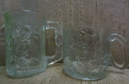 McDonalds Batman Forever 1995 lot of 2 Glass Mugs Batman and the Riddler - £11.18 GBP