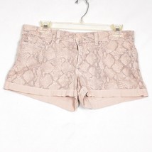 Bella Dahl Women&#39;s Tan Snake Skin Print Shorts Size 27 - $22.97