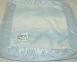 Little Giraffe Blue White striped satin trim luxe baby security blanket - $41.15