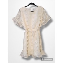&amp;merci Off-White Pom Pom So Close To My Heart Mini Dress - Size L - £22.81 GBP