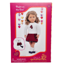 Our Generation Right on the Dot 18&quot; Doll Outfit School Sweatshirt Skirt Shoes - £9.30 GBP