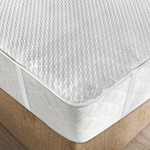 Ambesonne Soft Texture Mattress Encasement Pad Quilted Bed Topper for, Full - £33.57 GBP