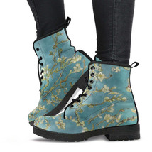 Combat Boots - Vintage Art | Vincent van Gogh: Almond Blossom | Custom S... - £70.57 GBP