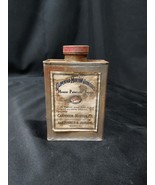 1911 Carpenter Morton Varnishes Soldered Square Can Original Cap &amp; Label... - $19.31