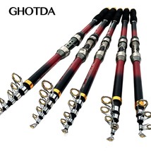 GHOTDA Super Hard Telescopic Fishing Rod 99%   2.1-3.6M for Sea Fishing - £54.77 GBP