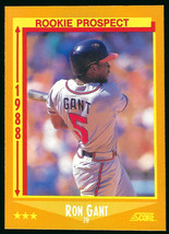 1988 Score #647 Ron Gant Atlanta Braves Rookie Prospect - £1.07 GBP