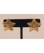 Monet Vintage Gold Tone Star Clip-On Earrings - $68.37 CAD