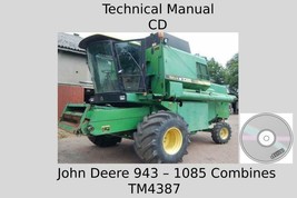 John Deere 943 – 1085 Combines Technical Manual TM4387 DL - £11.42 GBP