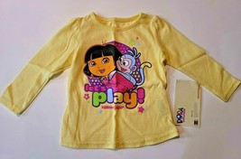 Dora the Explorer Infant Girls Long Sleeve T-Shirts Sizes 12M or 18M NWT  - £5.46 GBP