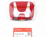 GENUINE HONDA CIVIC 2017-2019 5D HATCHBACK TYPE-R RED FRONT EMBLEM 75700... - $58.21