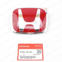 Genuine Honda Civic 2017-2019 5D Hatchback TYPE-R Red Front Emblem 75700-TGH-A01 - £45.80 GBP