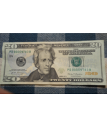 2017A $20 DOLLAR NOTE PD00009783B consecutive zeros LOW SERIAL NUMBER - $45.00