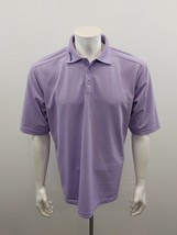 PING Golf Pique Polo Shirt Men&#39;s Size Large Short Sleeve Purple Polyester - $14.74