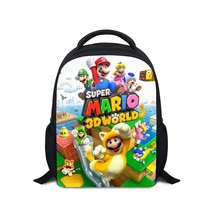 12 Inch  Mario  School Bag  Bag Bookbag Girls Boys  Printing Backpack for 3-5 ye - £109.07 GBP