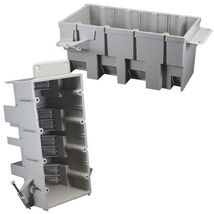 Cantex EZ Box New Work 64 cu in Rectangle PVC 4 gang Outlet Box Gray - $15.95