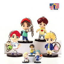 Kpop Korean Idol Group Bangtan Boys 3D Pendent Gift Keychain Cartoon Cosplay US - £7.10 GBP+