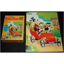 1969 Whitman Walt Disney&#39;s Mickey Mouse 100 Piece Puzzle - Complete - £7.73 GBP