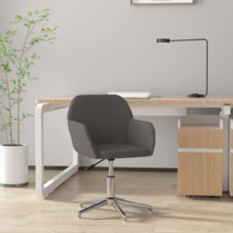 vidaXL Swivel Office Chair Dark Gray Fabric - £98.31 GBP