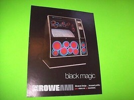 Rowe AMI BLACK MAGIC R-82 Original Phonograph Music Jukebox Promo Sales ... - $25.65