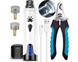 Dog Nail Grinder and Clippers Kit, Super Quiet Electric   - $32.08