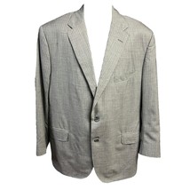 Innocenti Tom James Sport Coat Blazer Jacket 2 Button Grey Blue Pinstrip... - $28.49