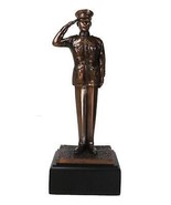 Solemn Salute Military Soldier in Full Dress Parade Uniform Figurine Wit... - $98.46 CAD
