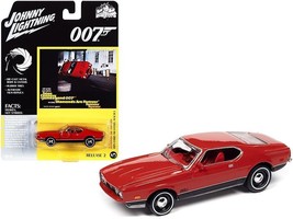 1971 Ford Mustang Mach 1 Bright Red with Black Bottom (James Bond 007) &quot;Diamond - £15.29 GBP