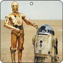Star Wars C-3PO and R2-D2 on Tatooine Air Freshener Cherry Scent SEALED ... - $2.99