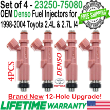 NEW OEM x4 DENSO 12-Hole Upgrade Fuel Injectors for 1998-2000 Toyota 4Ru... - £364.57 GBP