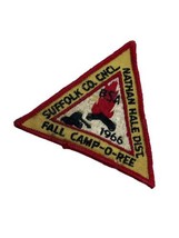 Boys Scouts Suffolk 1966 Fall Camp-O-Ree Patch BSA Nathan Hale Fall Tria... - £9.59 GBP
