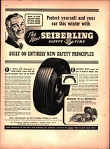 1938 Seiberling Rubber Co. Ad: Seiberling Safety Tires - Akron, Ohio d6 - £19.21 GBP