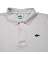 Lacoste Polo Shirt Mens Size 7 2XL Light Pink 100% Cotton Preppy Crocodile - $505.41 MXN