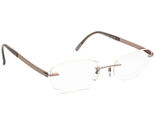 Silhouette Eyeglasses 7779 40 6052 Titan Light Brown Rimless Austria 52[... - $129.99