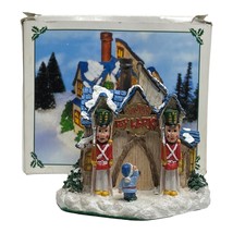 Santa’s Town at the North Pole Toy Works 1995 Christmas Village With Box ST07 - £14.57 GBP