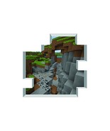 Enormous Blocky Deep Chasm Mural Wall Decal - 36&quot; wide x 36&quot; tall - $60.00