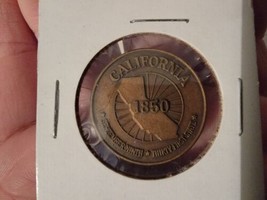 Vintage Continental Airlines Coin Medallion 31st State 1850 California Rare - £30.82 GBP