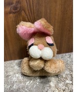 Vintage Russ Berrie Flopper Bunny Rabbit Plush Toy RARE - $13.72 CAD