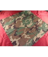 NWOT CAMOUFLAGE BANDANA WOODLAND BDU SUMMER LIGHTWEIGHT 100% Cotton 21.5... - $12.70 CAD