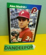 1989 Alexander Alex Madrid Jr. Error DonRuss Baseball Card 604 - £162.53 GBP
