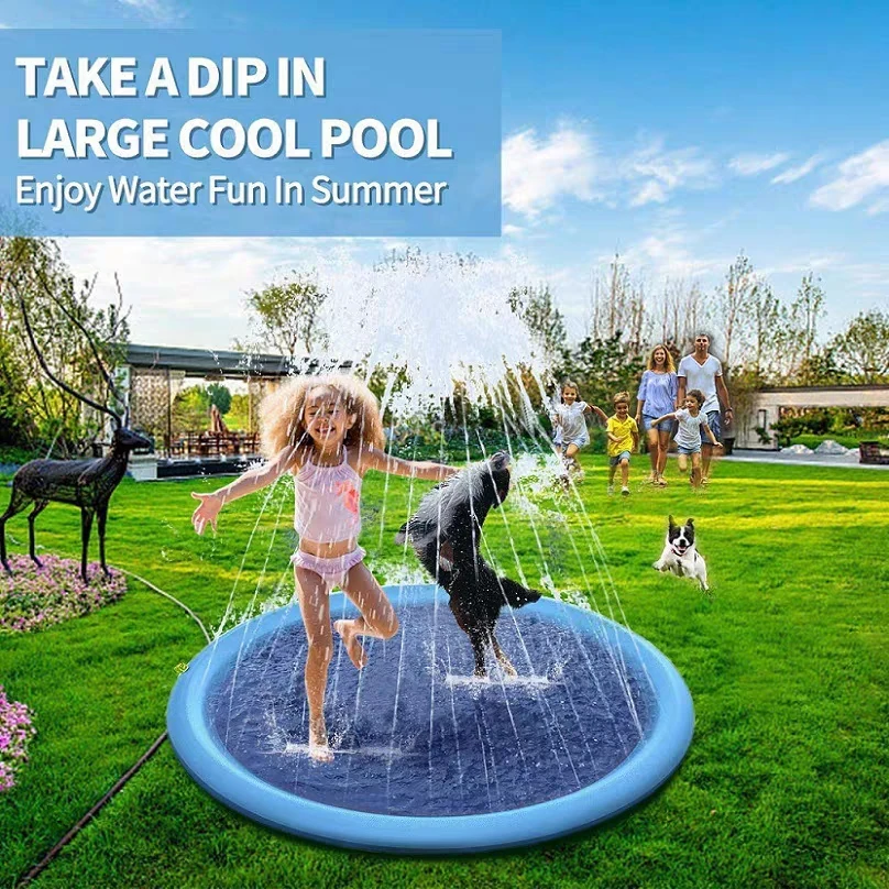 Tion sea level outdoor inflatable splash mat water spray game pad kids educational toys thumb200