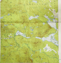 1958 Map USGS Topographic Attean Pond Maine Antique Quadrangle Vintage T... - £29.95 GBP