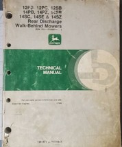 John Deere TM-1471 Technical Manual for Walk-Behind Mowers 1990 - $46.75