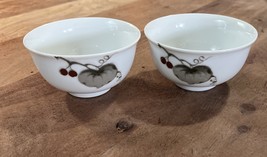 Vintage Japanese Kutani Ware Porcelain Pair Of Saki Cups - $336.98 MXN