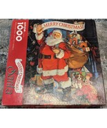 Springbok Merry Christmas Santa 1000 Piece Puzzle, MISSING 2 PIECES - £11.73 GBP
