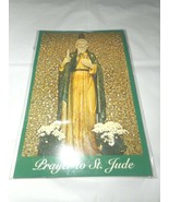 St JUDE KEYCHAIN Pocket Catholic Ephemera Holy Religious Spiritual Card ... - £7.17 GBP