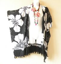CB357 Floral Cardigan Duster Kimono Open Front Plus Jacket Coverup Top u... - $24.90
